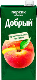 Добрый персик-яблоко 2 литр