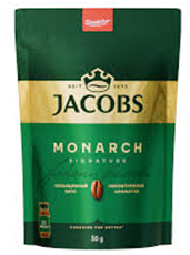Кофе натуральный растворимый, JACOBS MONARCH, 50 г