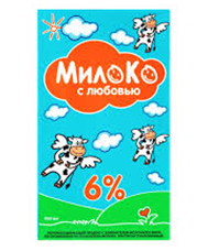 Молоко МИЛОКО 6%, 1 л